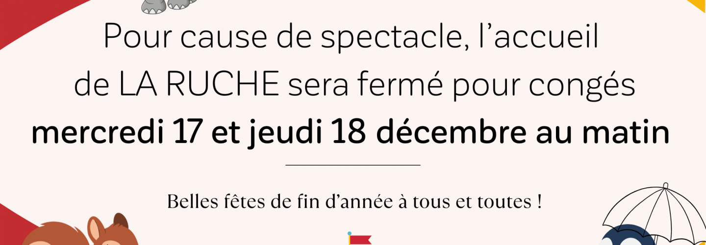 Fermeture exceptionnelle